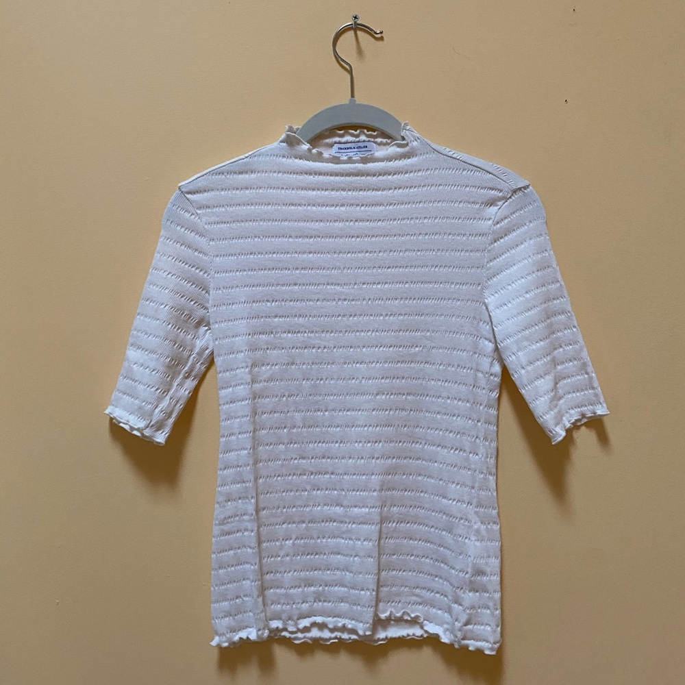 & Other Stories White Turtleneck Tee